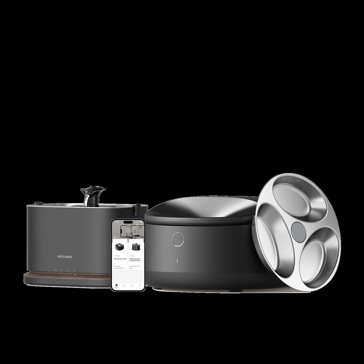 Polar Smart Wet Food Feeder & Dockstream 2 Smart Fountain