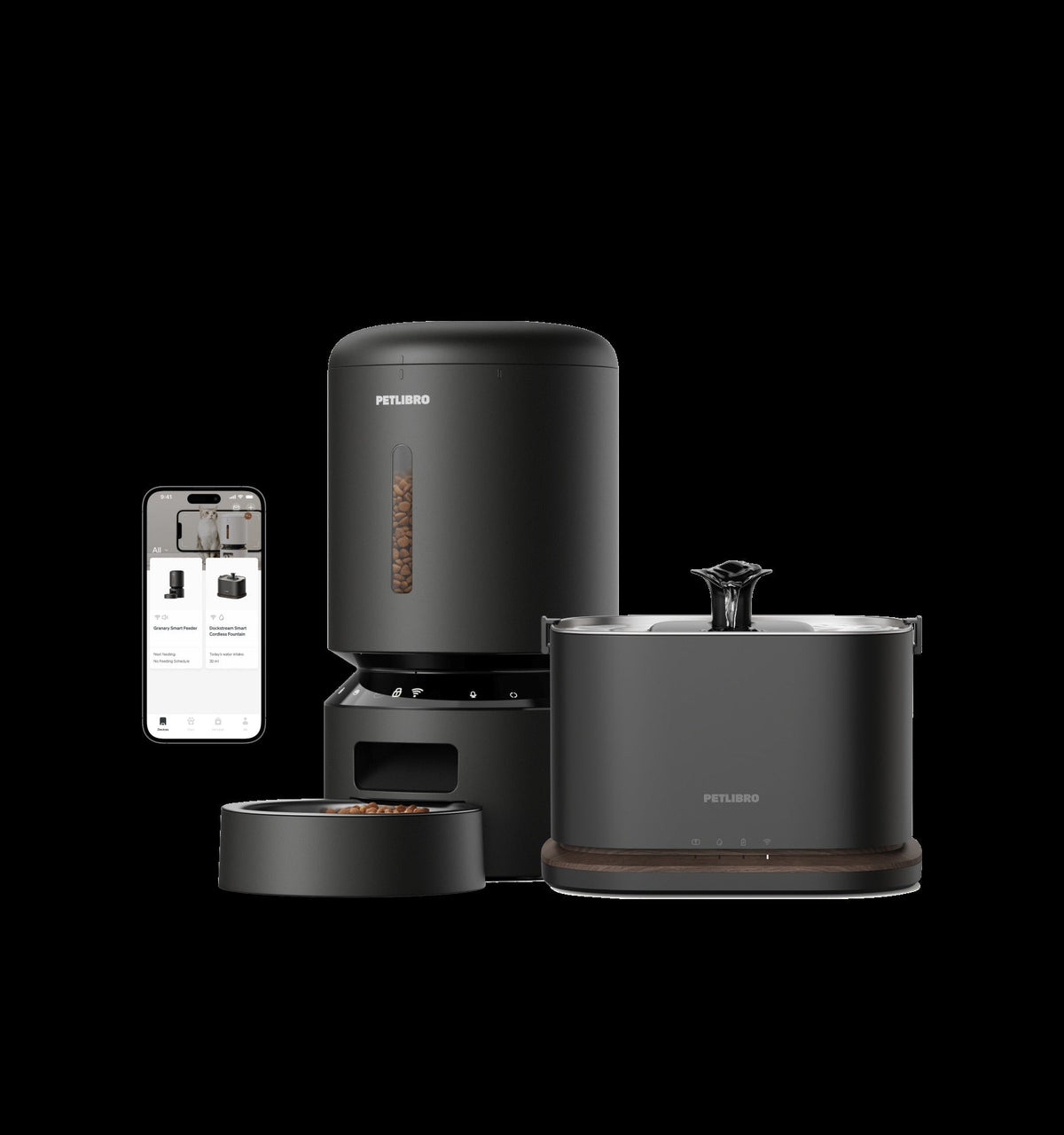 Granary Smart Feeder & Dockstream 2 Smart Fountain
