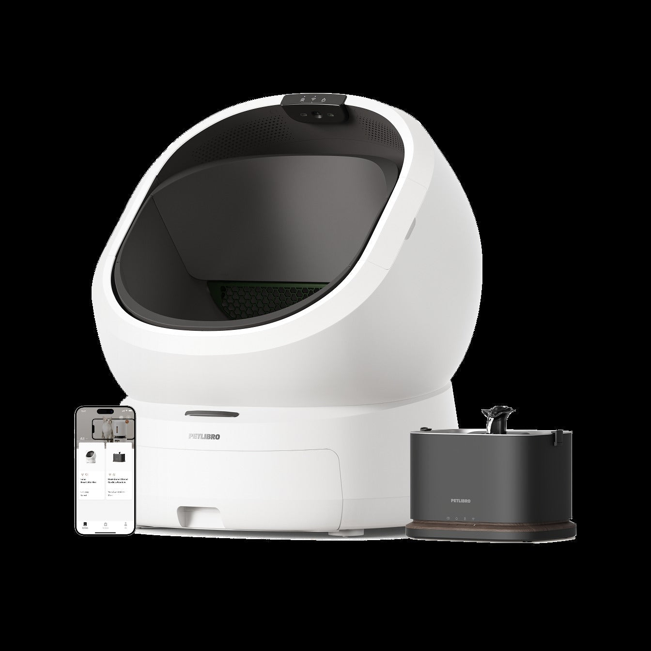 Luma Smart Litter Box & Dockstream 2 Smart Fountain