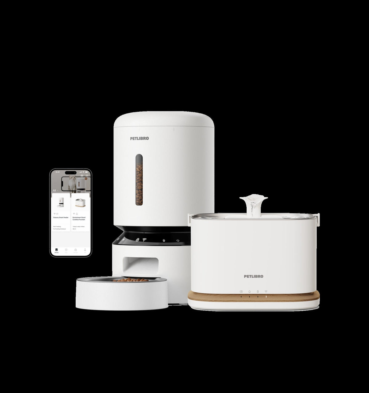 Granary Smart Feeder & Dockstream 2 Smart Fountain