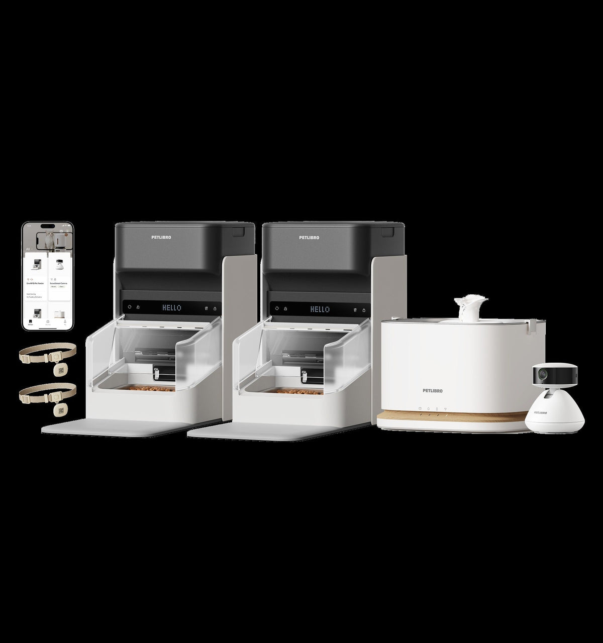 One RFID Smart Feeder & Dockstream 2 Smart Cordless Fountain & Scout Smart Camera