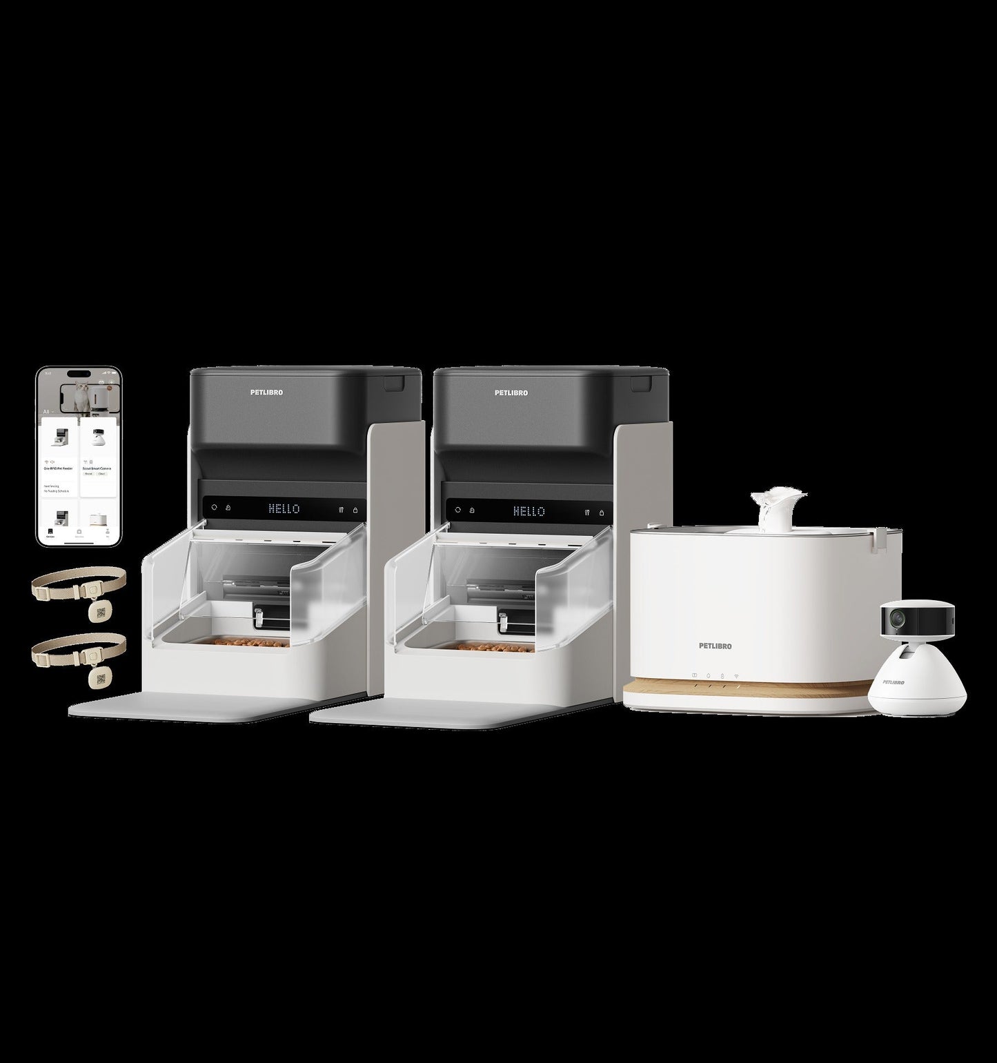 One RFID Smart Feeder & Dockstream 2 Smart Cordless Fountain & Scout Smart Camera