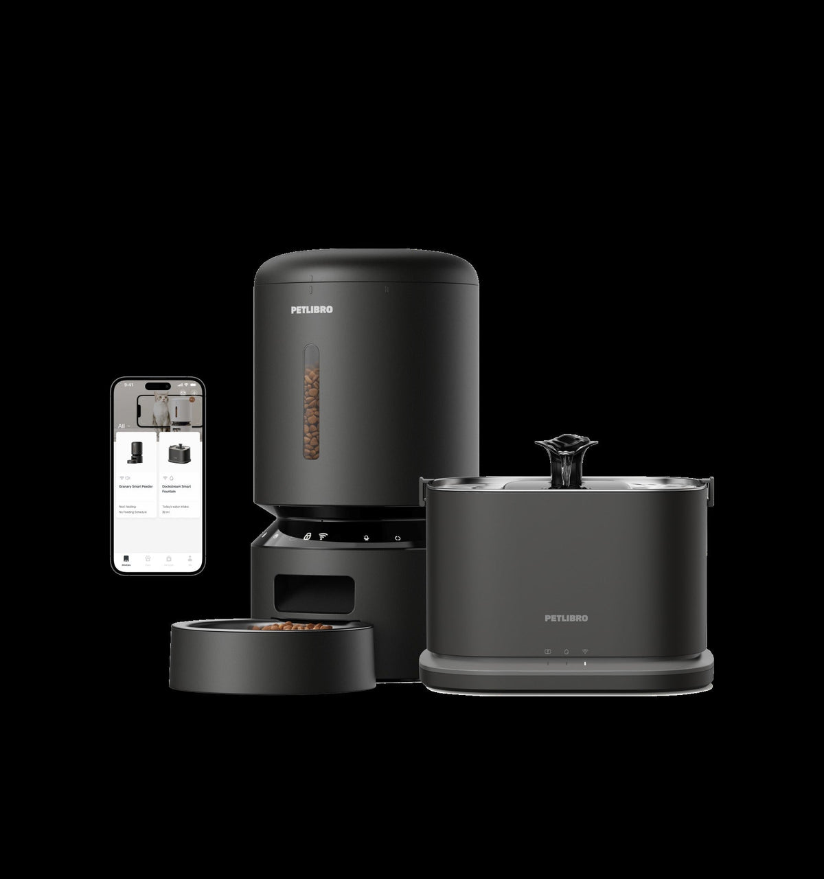 Granary Smart Feeder & Dockstream 2 Smart Fountain