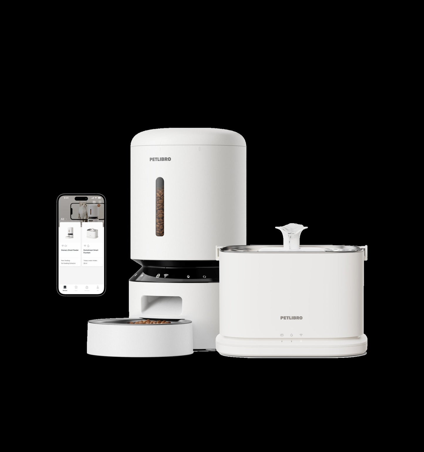Granary Smart Feeder & Dockstream 2 Smart Fountain