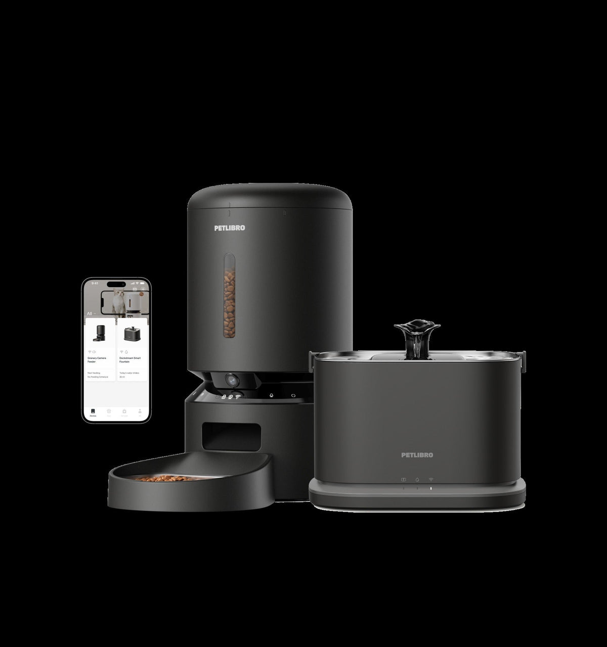 Granary Smart Camera Feeder & Dockstream 2 Smart Fountain