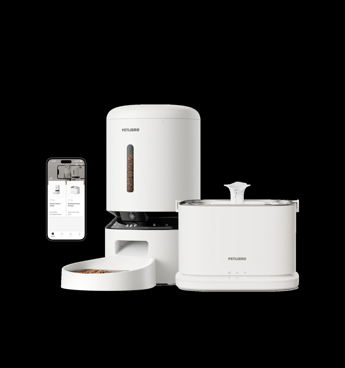 Granary Smart Camera Feeder & Dockstream 2 Smart Fountain