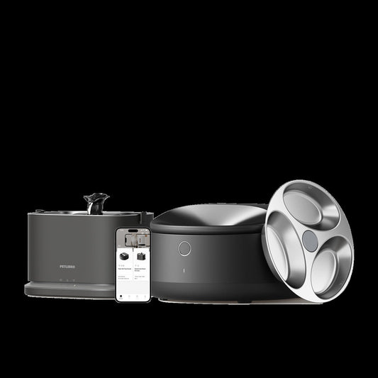 Polar Smart Wet Food Feeder & Dockstream 2 Smart Fountain