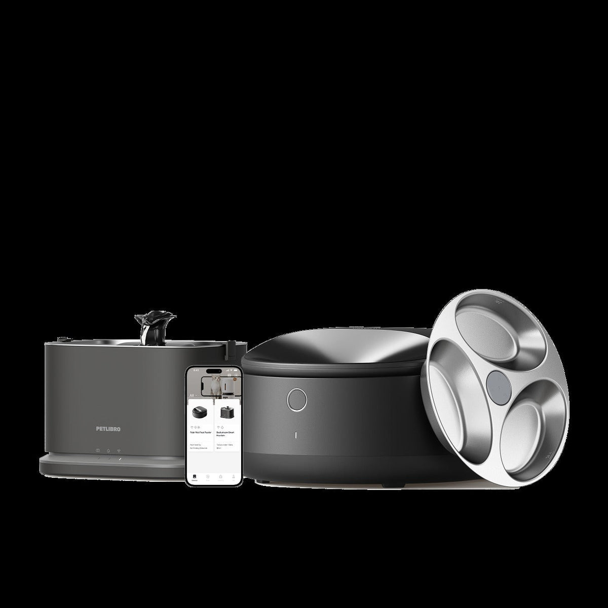 Polar Smart Wet Food Feeder & Dockstream 2 Smart Fountain