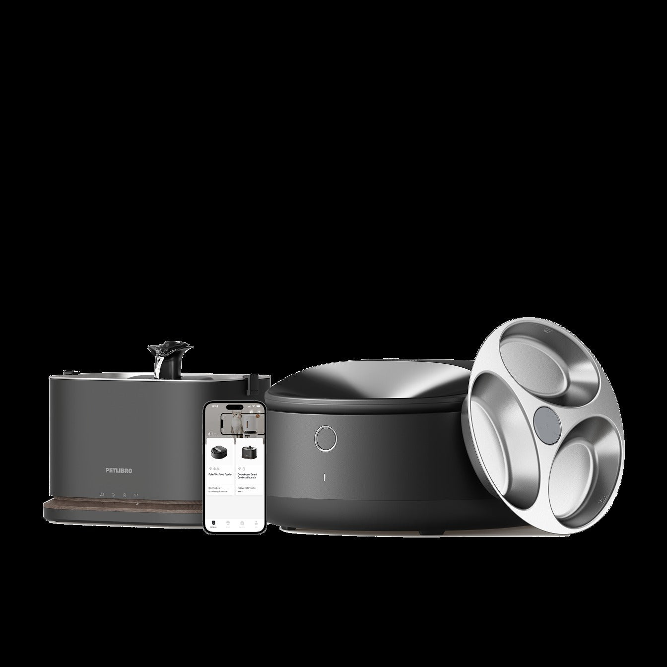 Polar Smart Wet Food Feeder & Dockstream 2 Smart Fountain