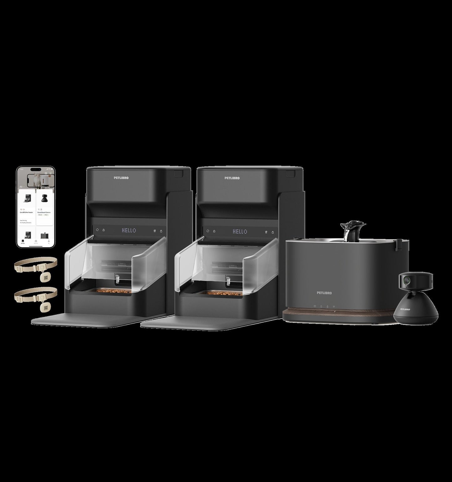One RFID Smart Feeder & Dockstream 2 Smart Cordless Fountain & Scout Smart Camera