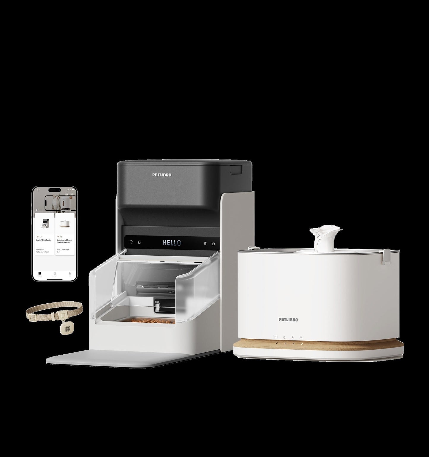 RFID Smart Feeder & Dockstream 2 Smart Cordless Fountain Bundle
