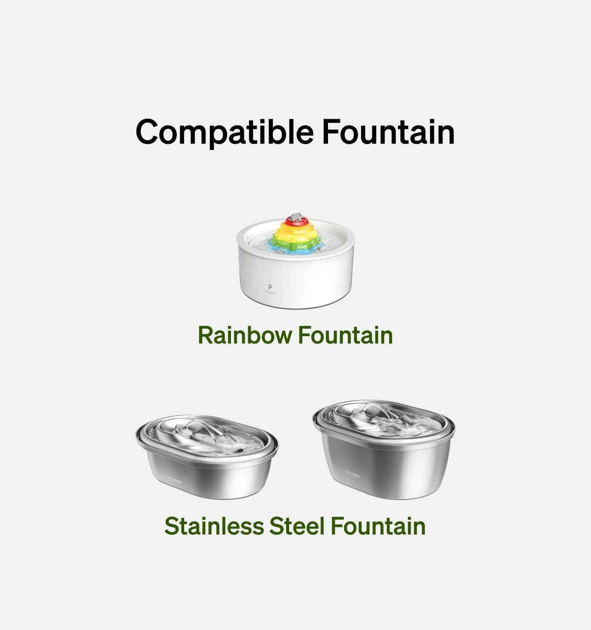 Stainless Steel/Rainbow Replacement Pump